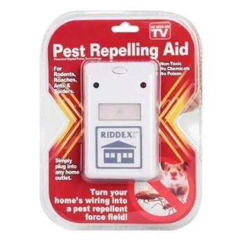 Відлякувач ультразвуковий RIDDEX Pest Repelling Aid проти мишей тарганів бліх Засіб захисту від гризунів