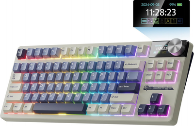 Klawiatura bezprzewodowa RK ROYAL KLUDGE S85 RGB Cloud Switch Horizon Blue (RK-S85-HRZBLU-CLDSW-US)