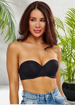 Бюстгальтер-невидимка трансформер FS Victoria Push-Up 38/80C Black (6945)