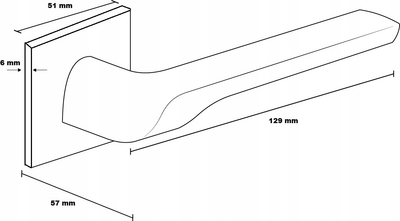 Дверна ручка Metal-Bud Zoya K Fit Матовий латунь VZOKFIMS (5905496700654)