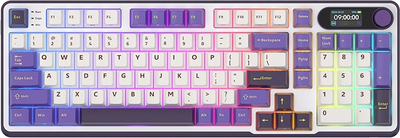Klawiatura bezprzewodowa RK ROYAL KLUDGE S98 RGB Brown Switch Blackberry Mousse (RK-S98-BBERRYMS-BRNSW-US)