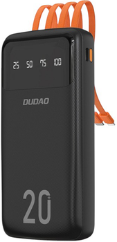 УМБ Dudao Power Bank K6Pro 20000 mAh Black (6973687243449)