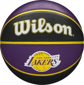 Баскетбольный мяч Wilson NBA TEAM TRIBUTE LA LAKERS фиолетово-черно-желтый Размер 7 WTB1300XBLAL