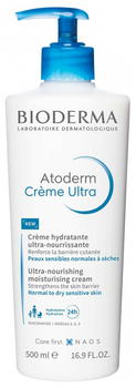 Bioderma Atoderm Creme Ultra ультраживильний зволожувальний крем 500 мл