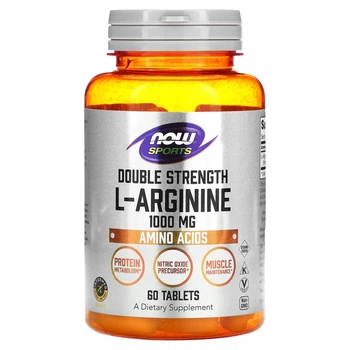 L-аргінін подвійної сили NOW Foods (Double Strength L-Arginine) 1000 мг 60 таблеток