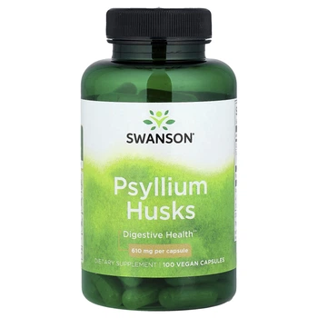 Псилліум лушпиння насіння подорожника Swanson (Psyllium Husks) 610 мг 100 капсул