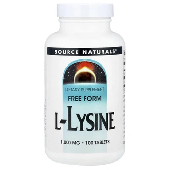 Л Лизин Source Naturals (L-Lysine) 1000 мг 100 шт