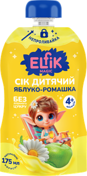 Детский сок яблоко-ромашка Elfik Magic 175 мл