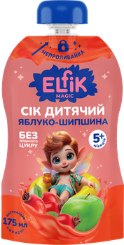 Детский сок яблоко-шиповник Elfik Magic 175 мл