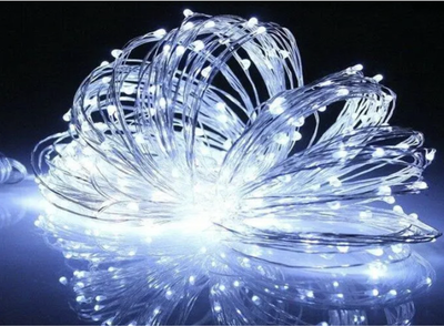 Гирлянда нить Decorative Light Led 50 5 м с батарейками Холодный белый (2000992414913)
