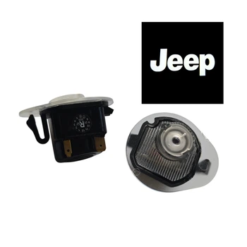 Светодиодная штатная подсветка на двери автомобиля с логотипом Jeep Cherokee, стекло