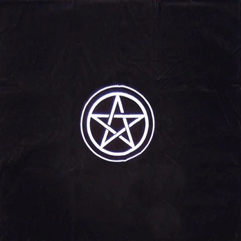 Скатертина для ворожіння Пентакль - Tarot Cloth Pentacle Black. Lo Scarabeo