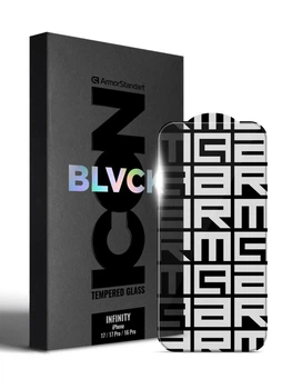 Защитное стекло ArmorStandart Infinity Black Icon 2.75D для Apple iPhone 17 / 17 Pro / 16 Pro (ARM86416)