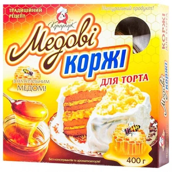 Коржі для торта Кухарчук Медовик 400 г