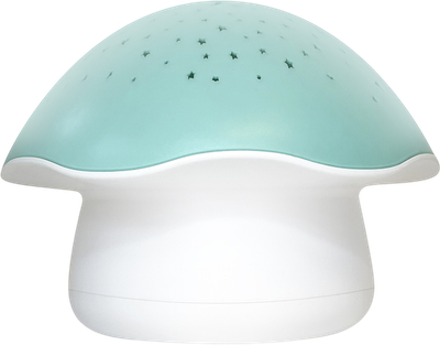Lampka nocna dla dzieci z projektorem Pabobo Grzybek muzyczny Niebieska SP02M-B (3760125262284)
