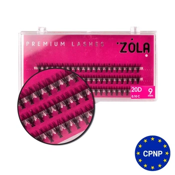 Ресницы-пучки 20D, длина 9 мм Zola
