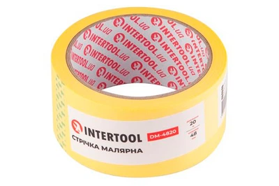 Лента малярная Intertool 48 мм х 20 м желтая (DM-4820) (4 шт.)