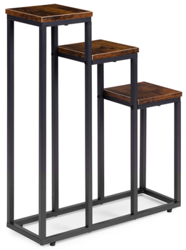 Підставка для квітів у горщиках ModernHome by Multistore ME-ATS15 3 полиці у стилі Лофт (5905817007707)