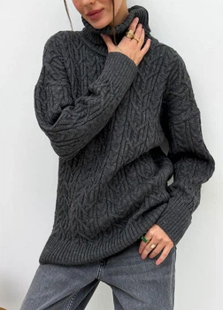 Светр ART KNIT Олівія графіт, oversize 032237