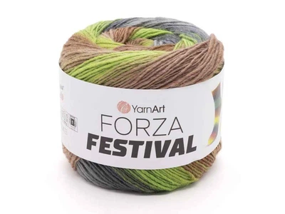 Пряжа YARNART Forza Festival 75% вовна 25% поліамід 420м 100г 5шт/уп арт.2910
