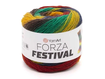 Пряжа YARNART Forza Festival 75% вовна 25% поліамід 420м 100г 5шт/уп арт.2912