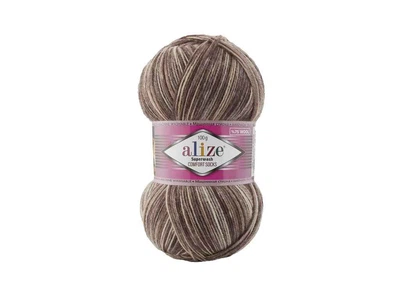 Пряжа ALIZE Superwash Comfort арт.7678 5шт/уп меланж 25% поліамід 75% вовна 100г 420м