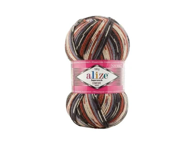 Пряжа ALIZE Superwash Comfort арт.7840 5шт/уп меланж 25% поліамід 75% вовна 100г 420м