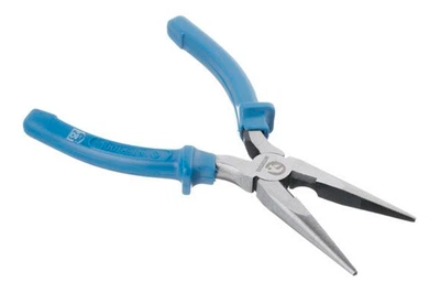 Щипці подовжені прямі Intertool 180 мм American type з покриттям Polished, сталь твердістю 45-55 HRC