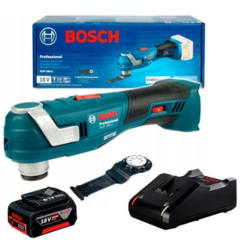 Аккумуляторный резак Bosch Professional GOP 185-LI, акб GBA 18 V 4,0 Ah + з/у GAL 18V-40 (06018G2020+1600A01B9Y)