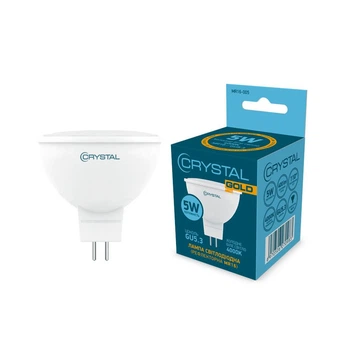 Світлодіодна лампа MR-16 CRYSTAL GOLD 5W GU5.3 4000K (MR16-005)
