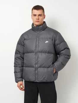 Пуховик зимовий короткий чоловічий Nike M Nk Tf Club Puffer Jacket 650 IB2975-068 L Сірий (0198481648177)