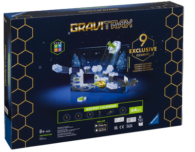 Ігровий набір Ravensburger 24729 GraviTrax Slopes Адвент-календар (4005556247295)