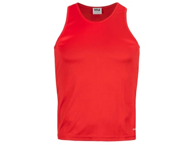 Боксерська майка TITLE Boxing Aerovent Elite Racerback Boxing Jersey L червоний (5746)