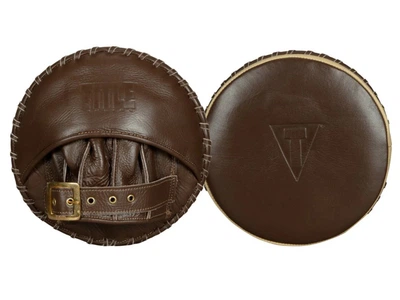 Лапи TITLE Boxing Retro Old School Punch Mitts один розмір коричневий (5845)
