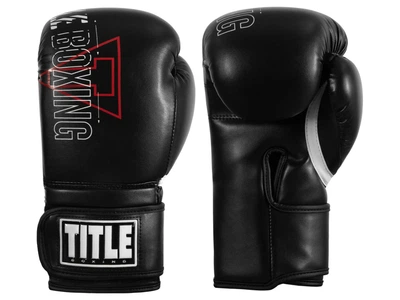 Рукавички тренувальні TITLE Boxing Peak Training Boxing Gloves 14 унцій чорний (5817)