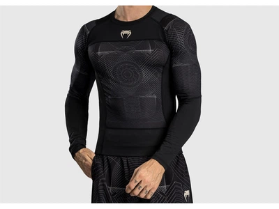 Рашгард VENUM G-Fit Air Rashguards Longsleeve M чорний/сірий (5743)
