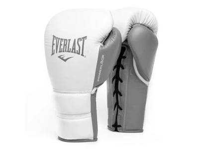 Професійні рукавички EVERLAST Powerlock-2 Pro Fight Gloves 10 унцій XL білий (5230)