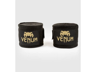 Бинти VENUM Kontact Boxing Handwraps 4 м чорний/золотий (3980)