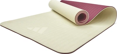 Коврик для йоги Adidas Double Sided Yoga Mat ADYG-10400WP-NL Бежевый/Темно-розовый (885652022491)