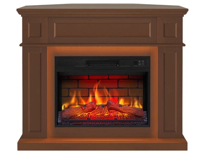 Электрокамин универсальный 2в1 ArtiFlame Linz AF23BS коричневый с LED подсветкой