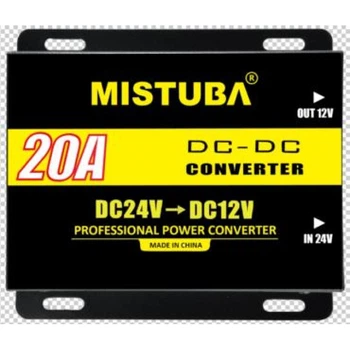 Преобразователь напряжения понижающий UKC DDC-20A 240W DC/DC 24V-12V 20A инвертор автомобильный с 24В/12В