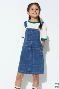 Сарафан Uniqlo 104-116(см) Синій джинс (123453)