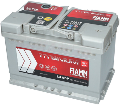 Акумулятор автомобільний Fiamm Titanium Pro 80 А·год / 730 А 12 В (7905157)