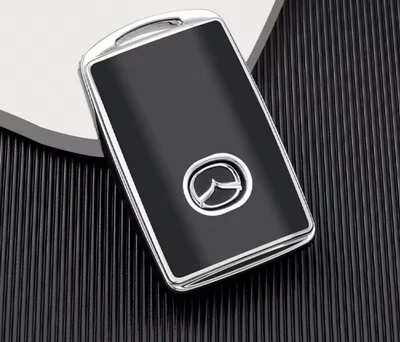Захисний чохол для автомобільного ключ Mazda на 4 кнопки Чорний (0754)
