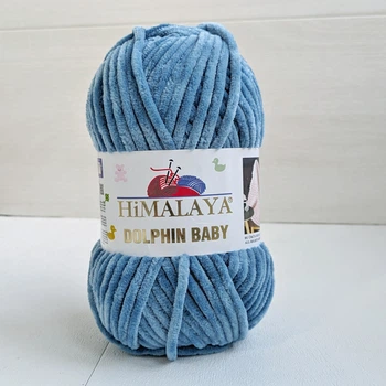 Пряжа Himalaya dolphin baby № 80381 пилово-блакитний (пастельний денім, світлий джинс)
