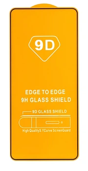 Защитное стекло 9D для Poco M6 Pro Full Glue полный клей black