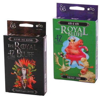 Настольная игра Danko Toys "The ROYAL BLUFF" верю не верю RBL-01-01U,RBL-01-02U