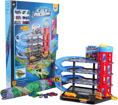 Багаторівневий паркінг із килимком + аксесуари (5903864974645)