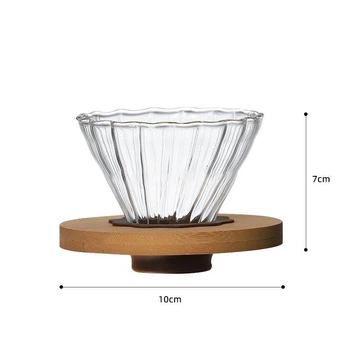 Стеклянный пуровер для заваривания кофе KitchenWare