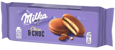 Печенье бисквит Milka Сhoc&Сhoc со вкусом шоколада 150 г